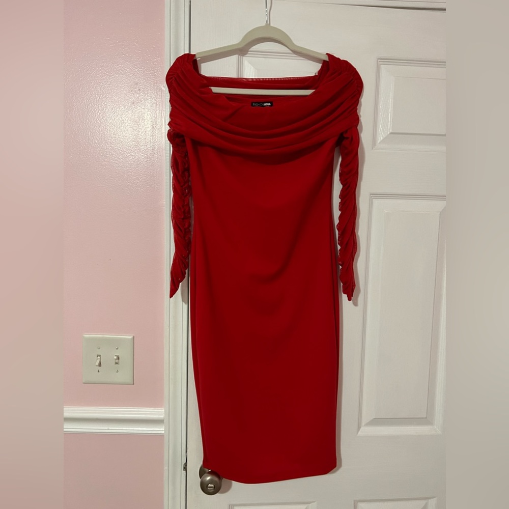 Red elegant dress
